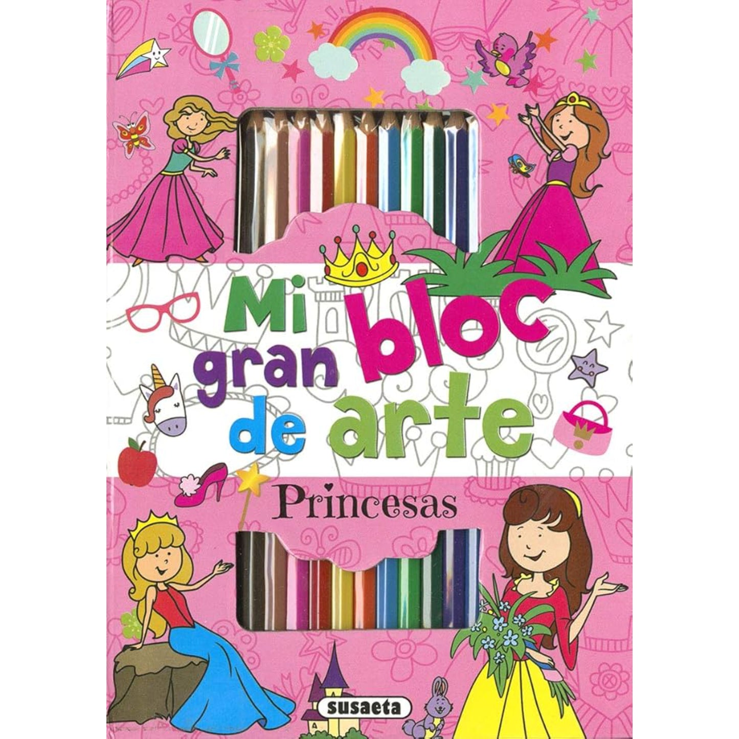 LIBRO COLOREAR PRINCESAS C/COLORES