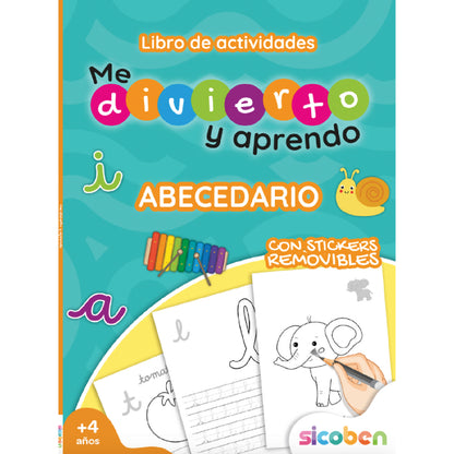 LIBRO ACTIV. DIVI. APREN. C/STICKERS SUR