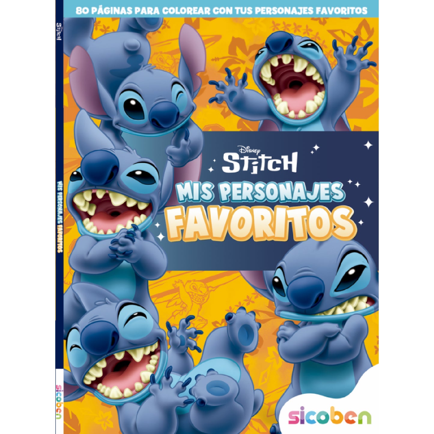 LIBRO COLOREAR PERSONAJES FAV. DISNEY SU