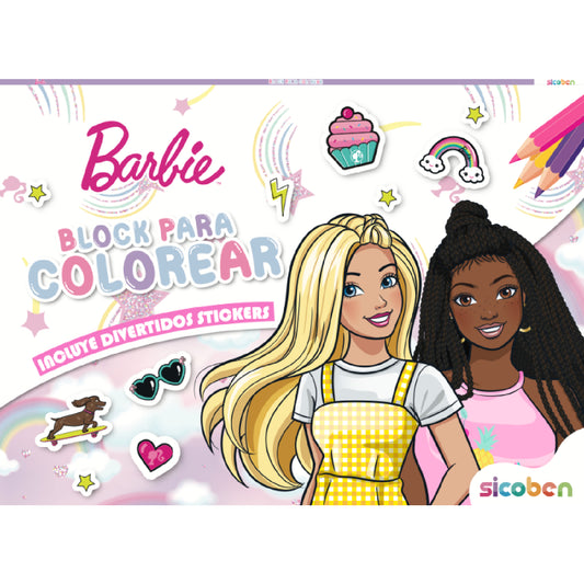 LIBRO TIPO BLOCK PARA COLOREAR MATTEL SURTIDO