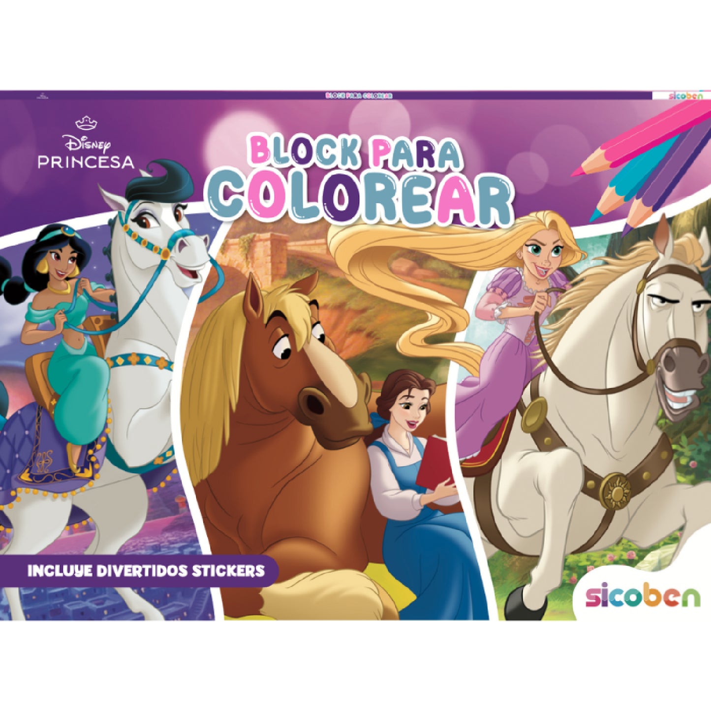 LIBRO COLOR T/BLOCK C/STICK. DIS. SURT.