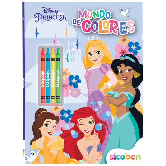 LIBRO COLOREAR C/COLORES DISNEY SURT.