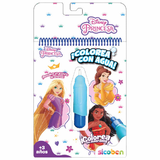 LIBRO COLOREAR CON AGUA DISNEY SURT.