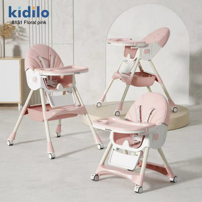 SILLA DCOMER AJUSTABLE ROSA KIDILO