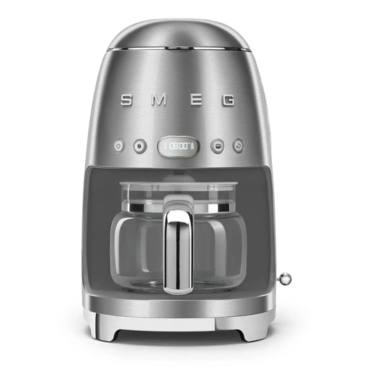 10-CUP GREY STAINLESS STEEL COFFEE MAKER