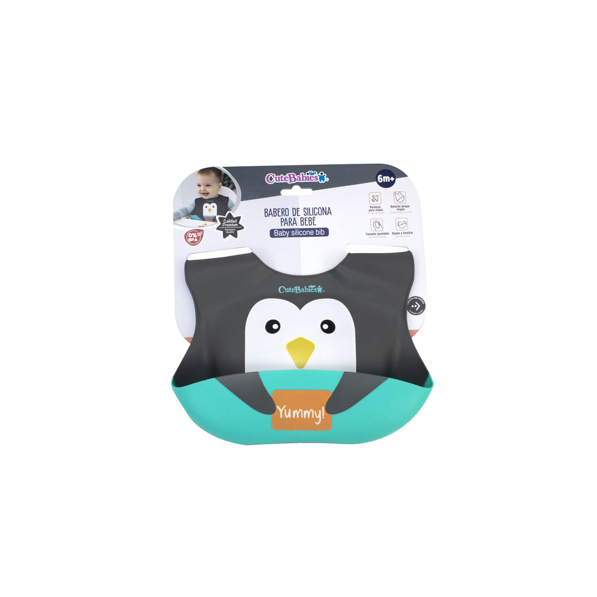 Silicone bib for BBs assorted