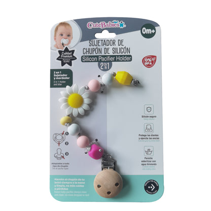 NINA SILICONE PACIFIER HOLDER