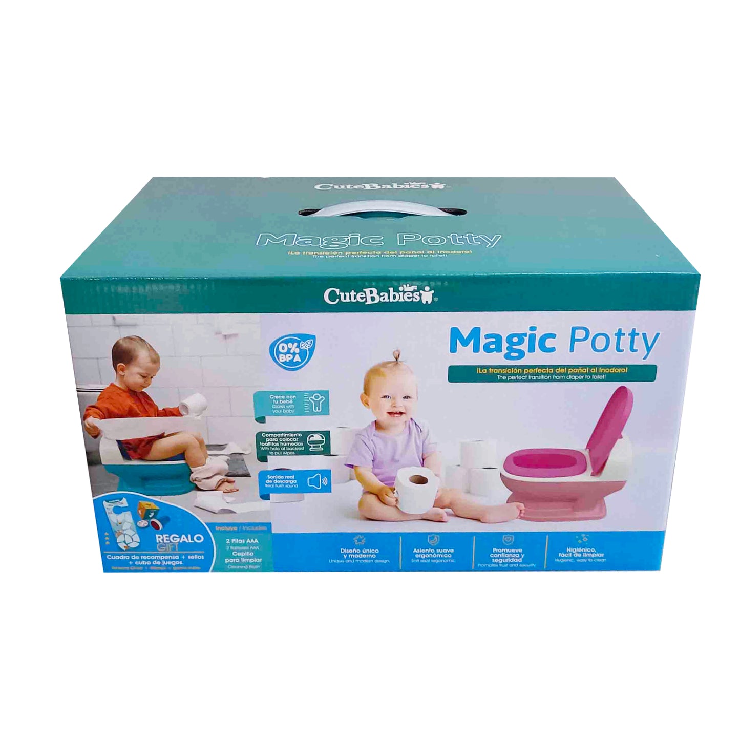 SILLA D/ENTRENA. MAGIC POTTY ROSA