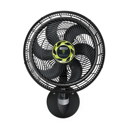 Ventilador de pared 18 pulgadas SAMURAI negro con aspas grandes y diseño seguro para refrigeración eficiente