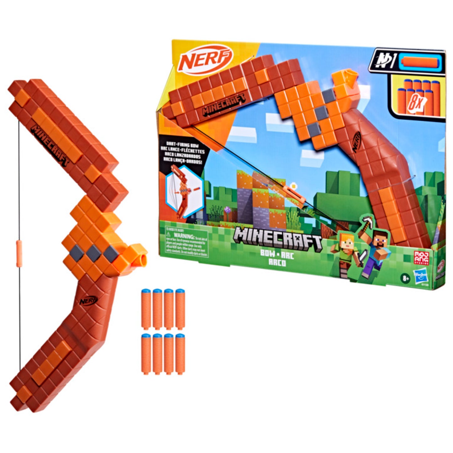 NERF LANZADOR MINECRAFT ARCO