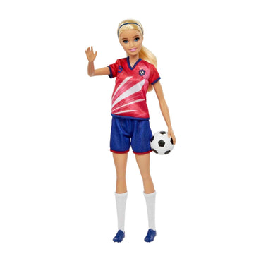 BARBIE FUTBOLISTA PLAYERA ROSA