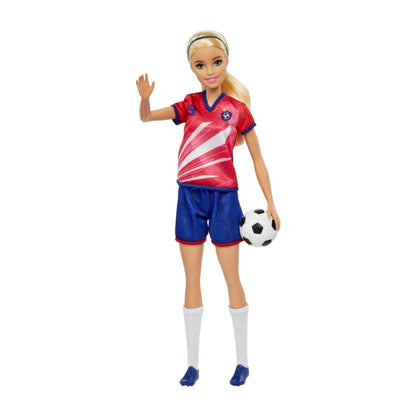 BARBIE FUTBOLISTA PLAYERA ROSA
