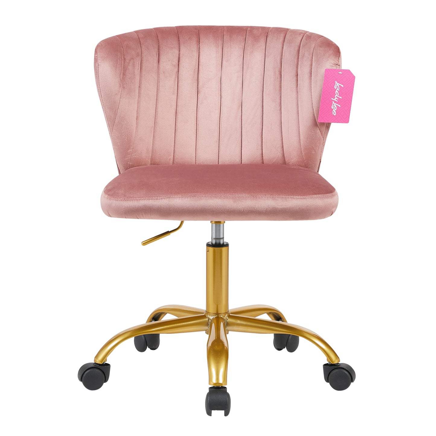 Silla de Oficina Ergonómica sin Brazos Color Rosa 25TWO-04