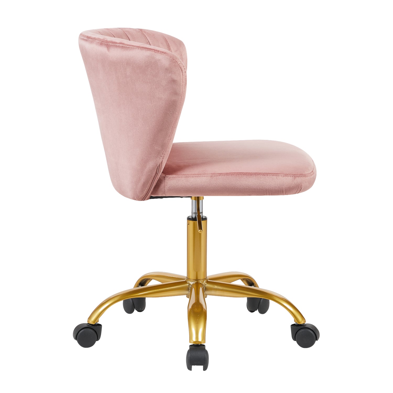 Silla de Oficina Ergonómica sin Brazos Color Rosa 25TWO-04