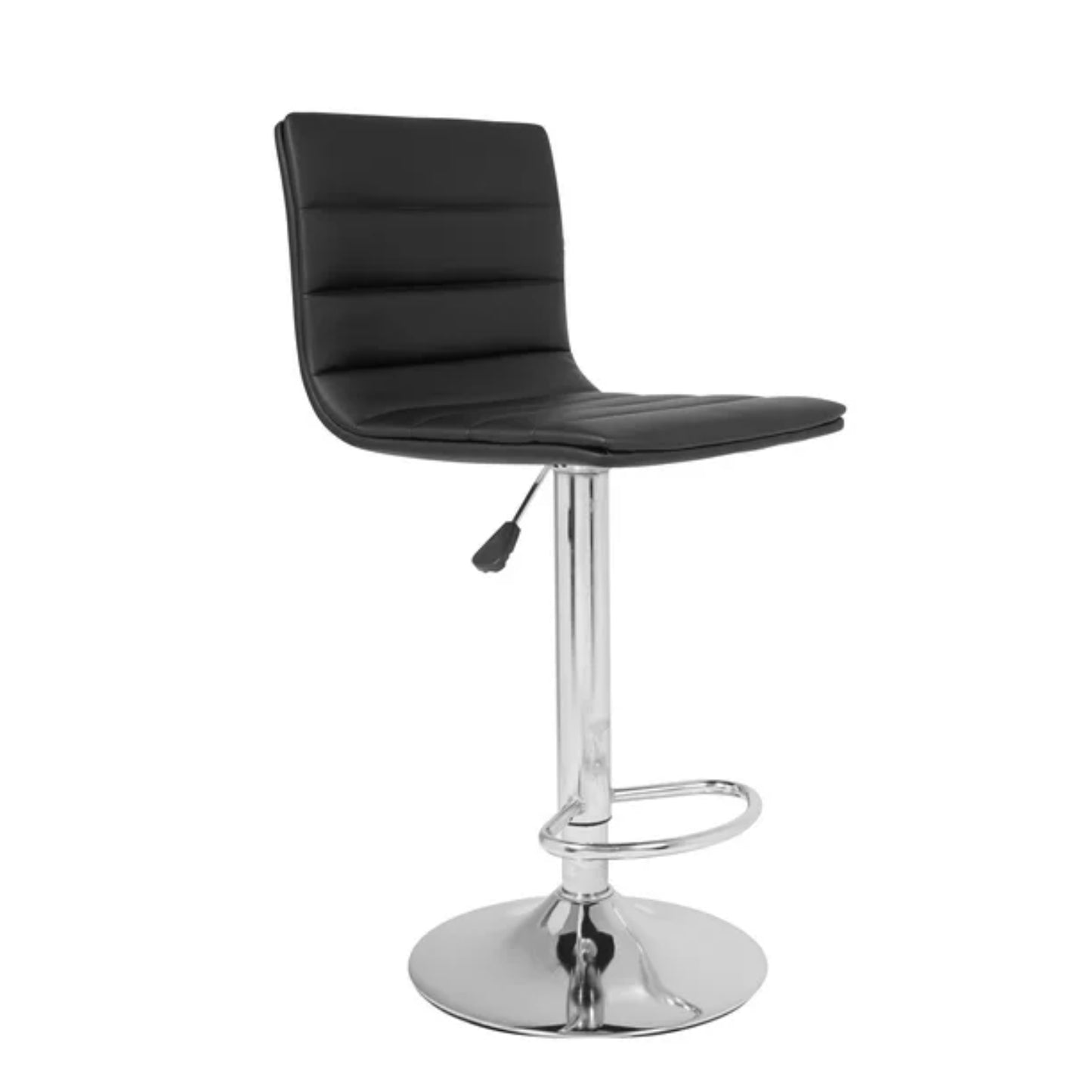 Juego de Silla para Bar Negra con Respaldo - Modelo 25TWD-003