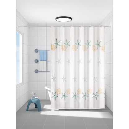 Cortina para Baño Modernhouse con Bordado Marino – 178 x 183 cm
