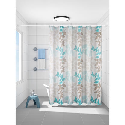 Cortina para Baño Modernhouse 100% PEVA Gris y Neutro – 178 x 183 cm