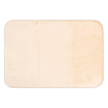 Set de Baño Modernhouse: Cortina 100% PEVA + Alfombra Beige – 2 Pzs