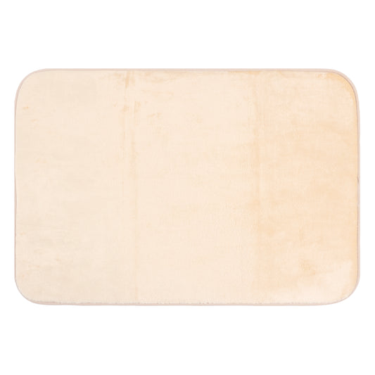Set de Baño Modernhouse: Cortina 100% PEVA + Alfombra Beige – 2 Pzs