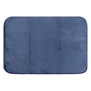 Set de Baño Modernhouse: Cortina 100% PEVA + Alfombra Azul – 2 Pzs