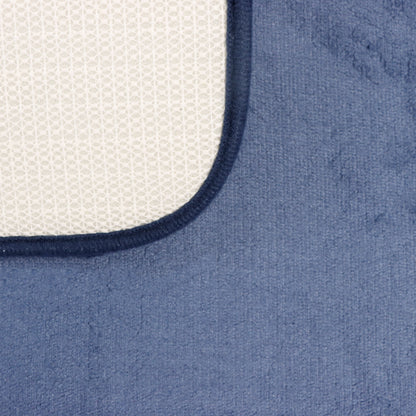 Set de Baño Modernhouse: Cortina 100% PEVA + Alfombra Azul – 2 Pzs