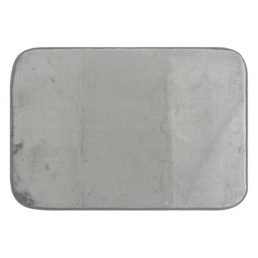 Set de Baño Modernhouse: Cortina 100% PEVA + Alfombra Gris – 2 Pzs