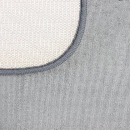 Set de Baño Modernhouse: Cortina 100% PEVA + Alfombra Gris – 2 Pzs