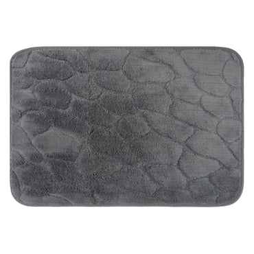 Set de Baño Modernhouse: Cortina 100% PEVA + Alfombra Gris Carbón – 2 Pzs