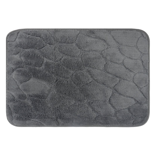 Set de Baño Modernhouse: Cortina 100% PEVA + Alfombra Gris Carbón – 2 Pzs