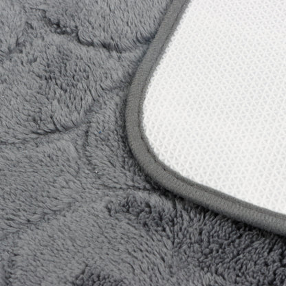 Set de Baño Modernhouse: Cortina 100% PEVA + Alfombra Gris Carbón – 2 Pzs