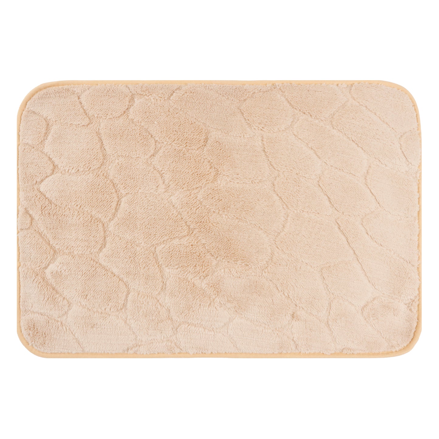Set de Baño Modernhouse: Cortina 100% PEVA + Alfombra Camel – 2 Pzs