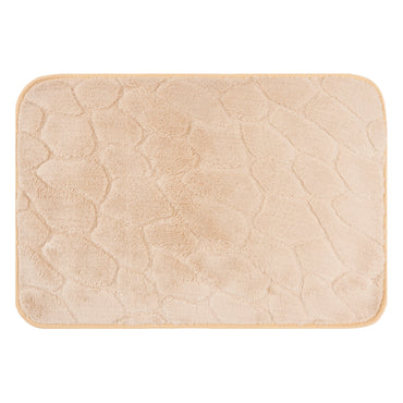 Set de Baño Modernhouse: Cortina 100% PEVA + Alfombra Camel – 2 Pzs