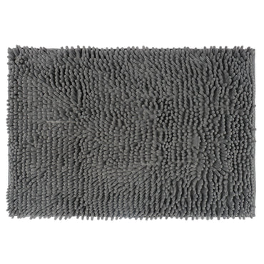 Set de Baño Modernhouse: Cortina 100% PEVA + Alfombra de Microfibra Gris – 2 Pzs