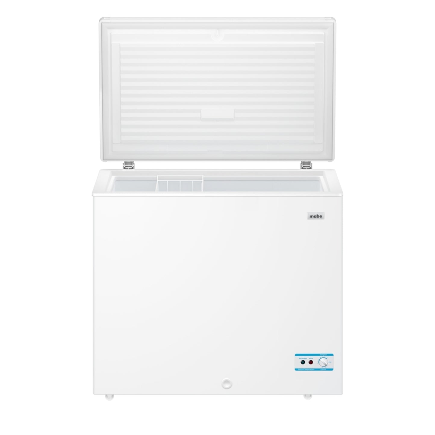 Congelador MABE de 9 pies triple función con tapa superior y gran capacidad de almacenamiento