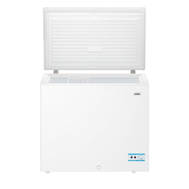 Congelador MABE de 9 pies triple función con tapa superior y gran capacidad de almacenamiento