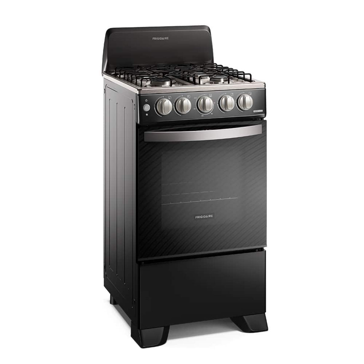 Estufa a Gas 20″ 4 Quemadores Negra – Frigidaire FKGN20C3MYB