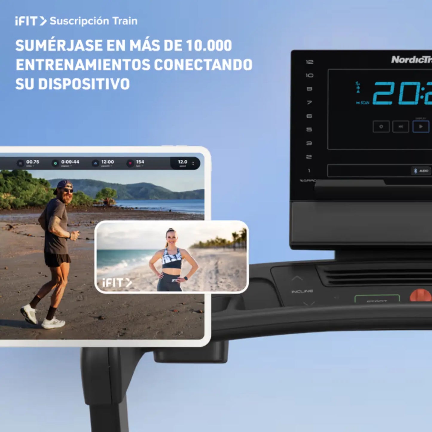 Caminadora NordicTrack T Serie 8 NTL10425 con Pantalla LCD, Motor 3.0 CHP y Bluetooth