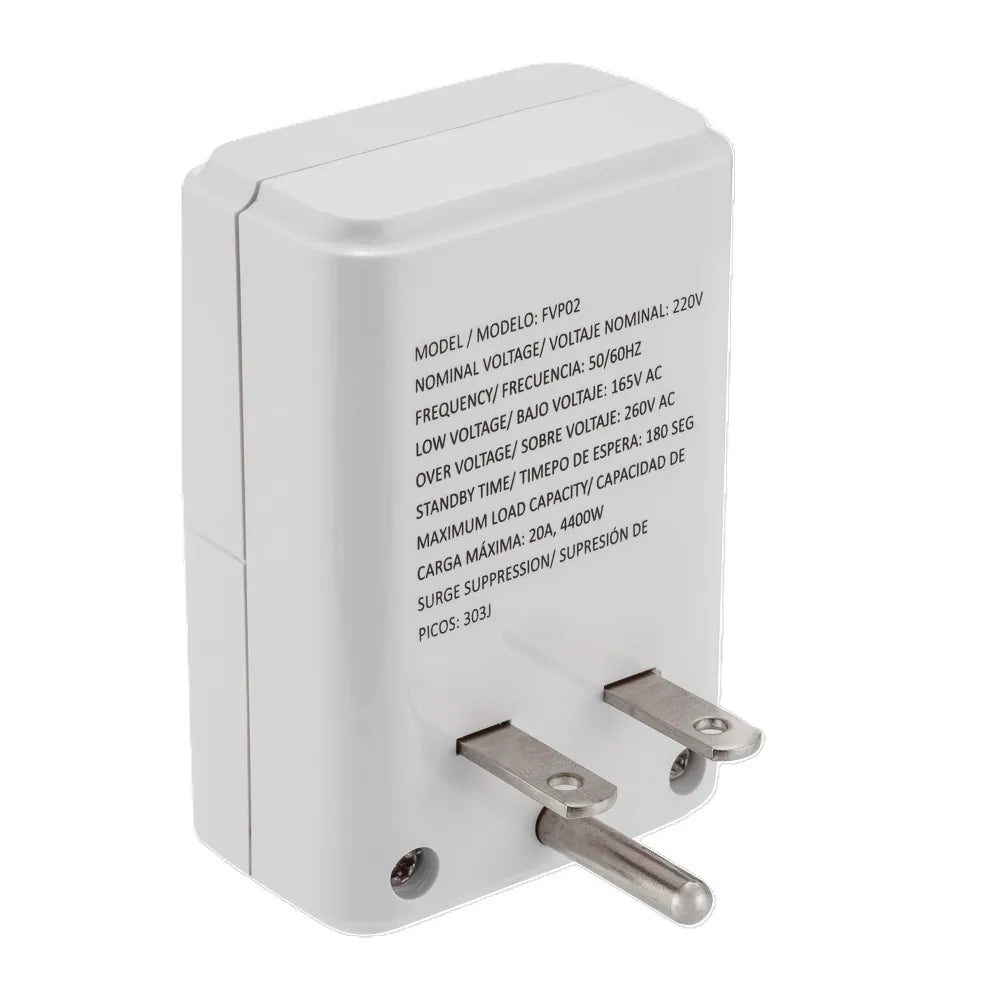 Protector de Voltaje Frigidaire FVP02 20 AMP 220V con Retardo Automático y Protección contra Sobretensiones