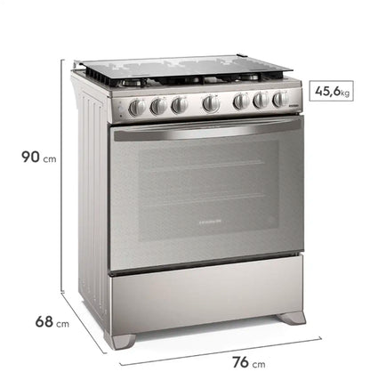 ESTUFA A GAS 30 6 QUEM GRIS