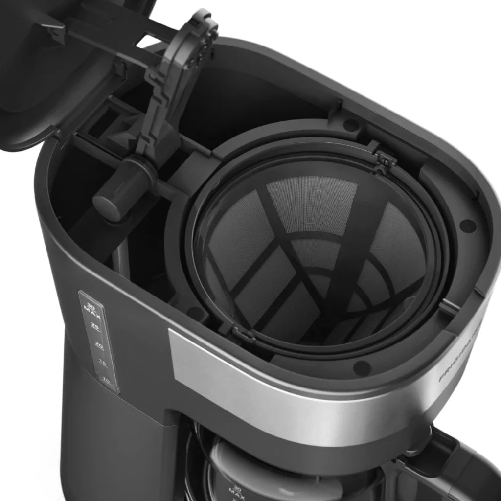 Cafetera Frigidaire FCM25 1.2L con Jarra de Vidrio, Timer y Display Digital