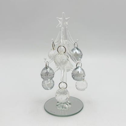 NAV ADORNO VIDRIO ARBOL PLATA