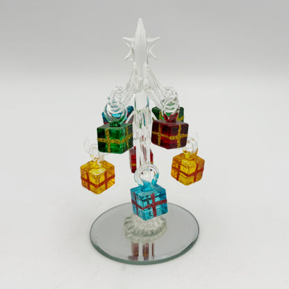 NAV ADORNO VIDRIO ARBOL REGALOS
