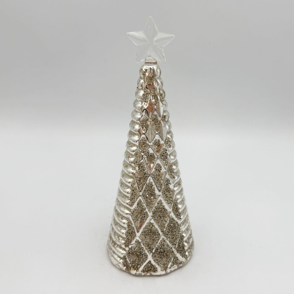 NAV ADORNO LED VIDRIO ARBOL PLATA