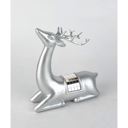 NAV ADORNO VENADO PLATA 13CM