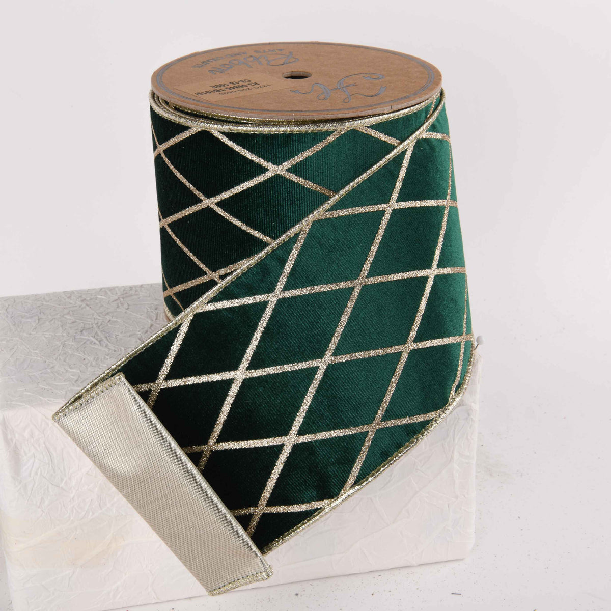 NAV CINTA FELPA VERDE DOBLE 10CM