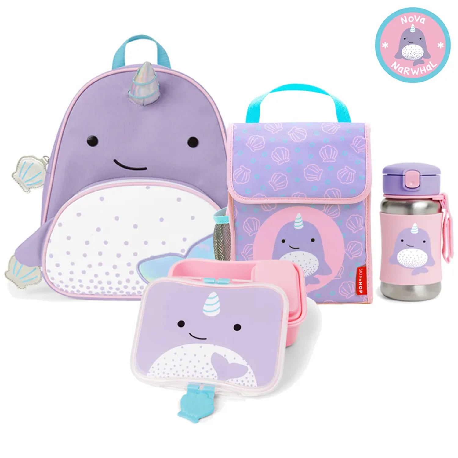 Kit de Lonchera Sparks Zoo Narwhal - Modelo 9I414510