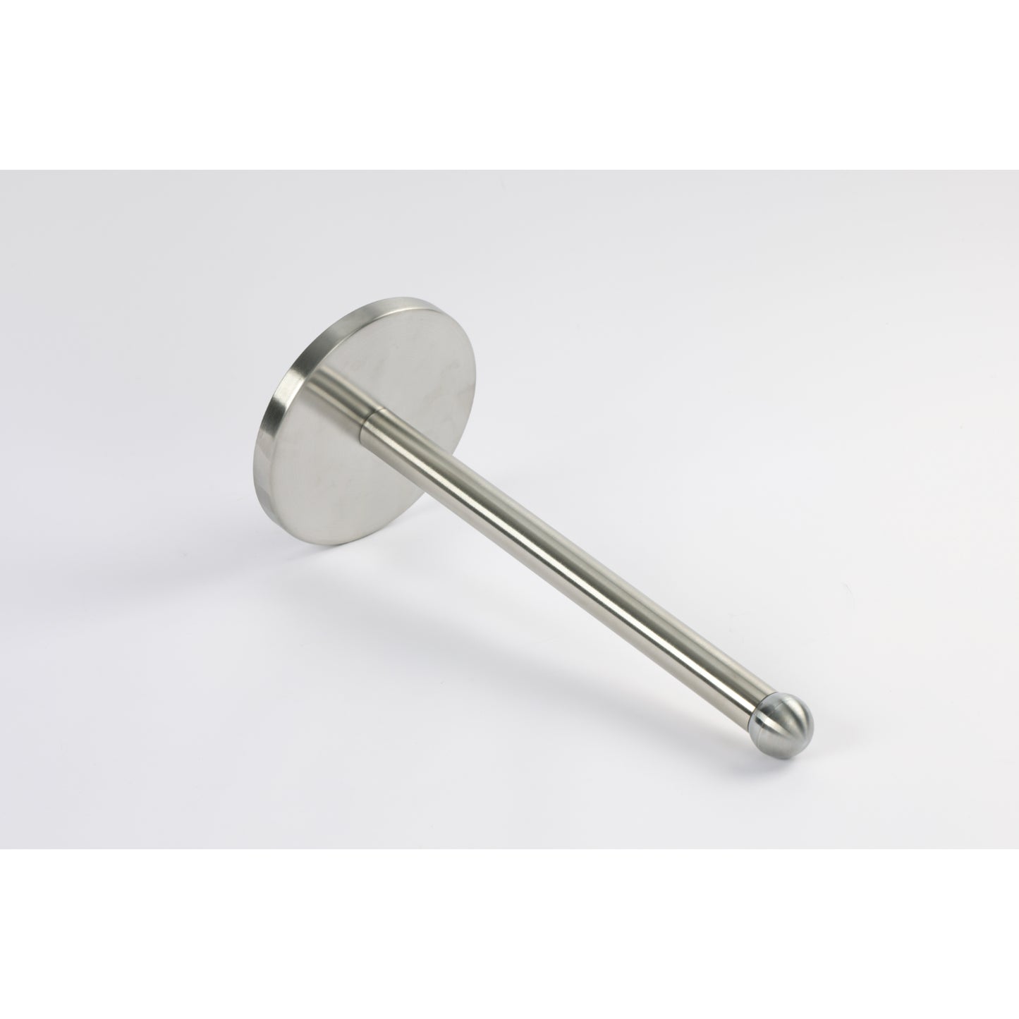 Dispensador de acero inoxidable, diseño moderno, vista lateral