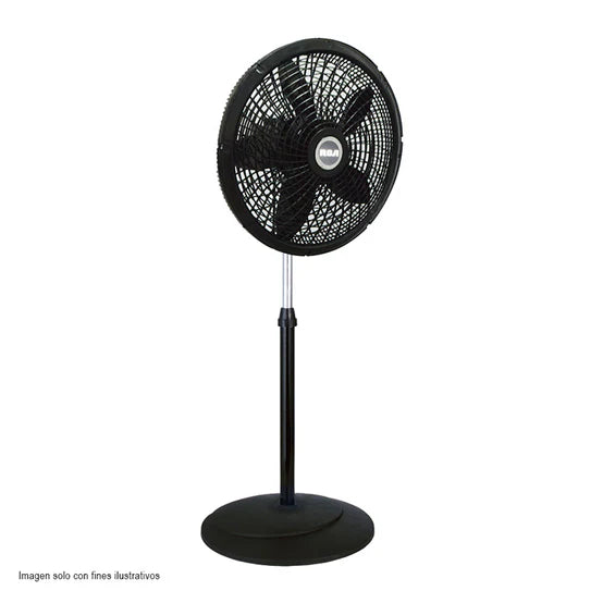 Ventilador de Pedestal RCA RCFAN28 18" Negro con 5 Aspas y Motor de Cobre