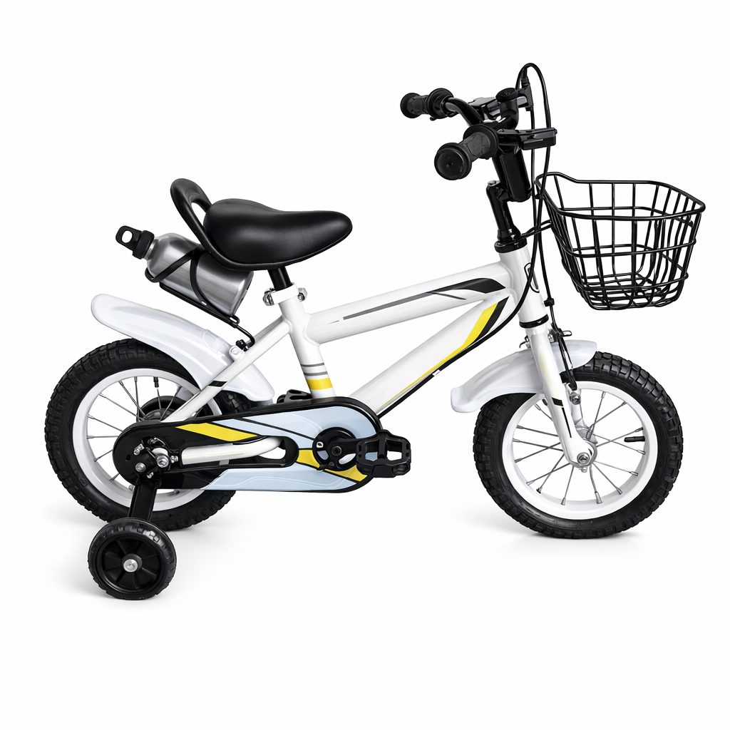 BICICLETA ARO 12 CON CANASTA METAL BL
