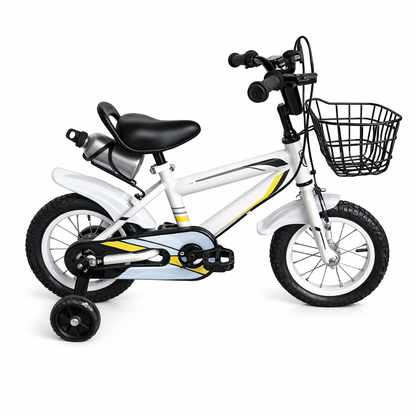 BICICLETA ARO 12 CON CANASTA METAL BL